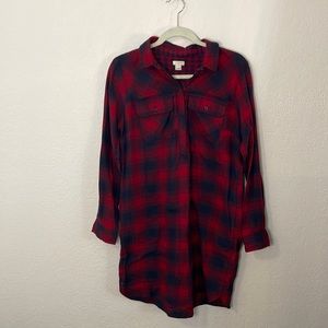 NWOT J Crew Factory Flannel Dress